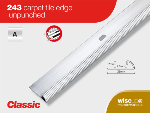 243 - Carpet Tile Edge Reeded Unpunched