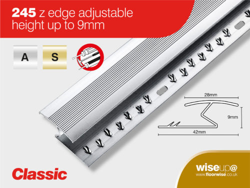 245 - Z Edge Adjustable Height up to 9mm