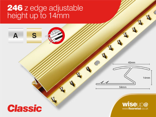 246 - Z Edge Adjustable Height up to 14mm