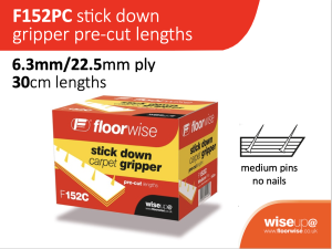 Floorwise Premium F152PC Stick Down Gipper Pre Cut Lengths - Medium Pin